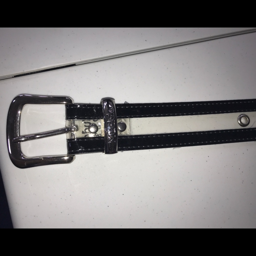 MUDD clear w/ black trim belt
